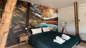 1 chambre, fer et planche Ă repasser, Wi-Fi gratuit, draps fournis