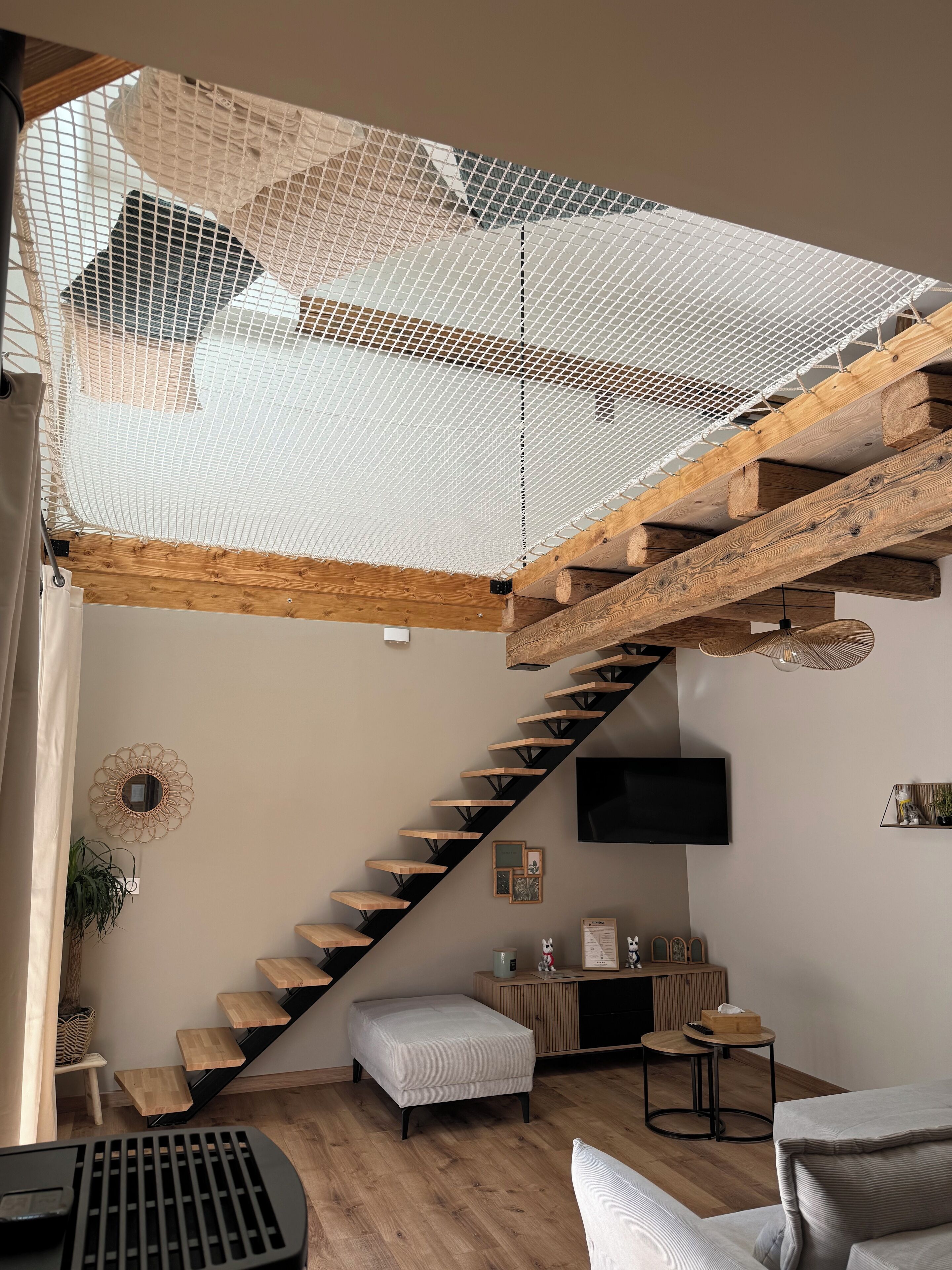 TV connectée, cheminée