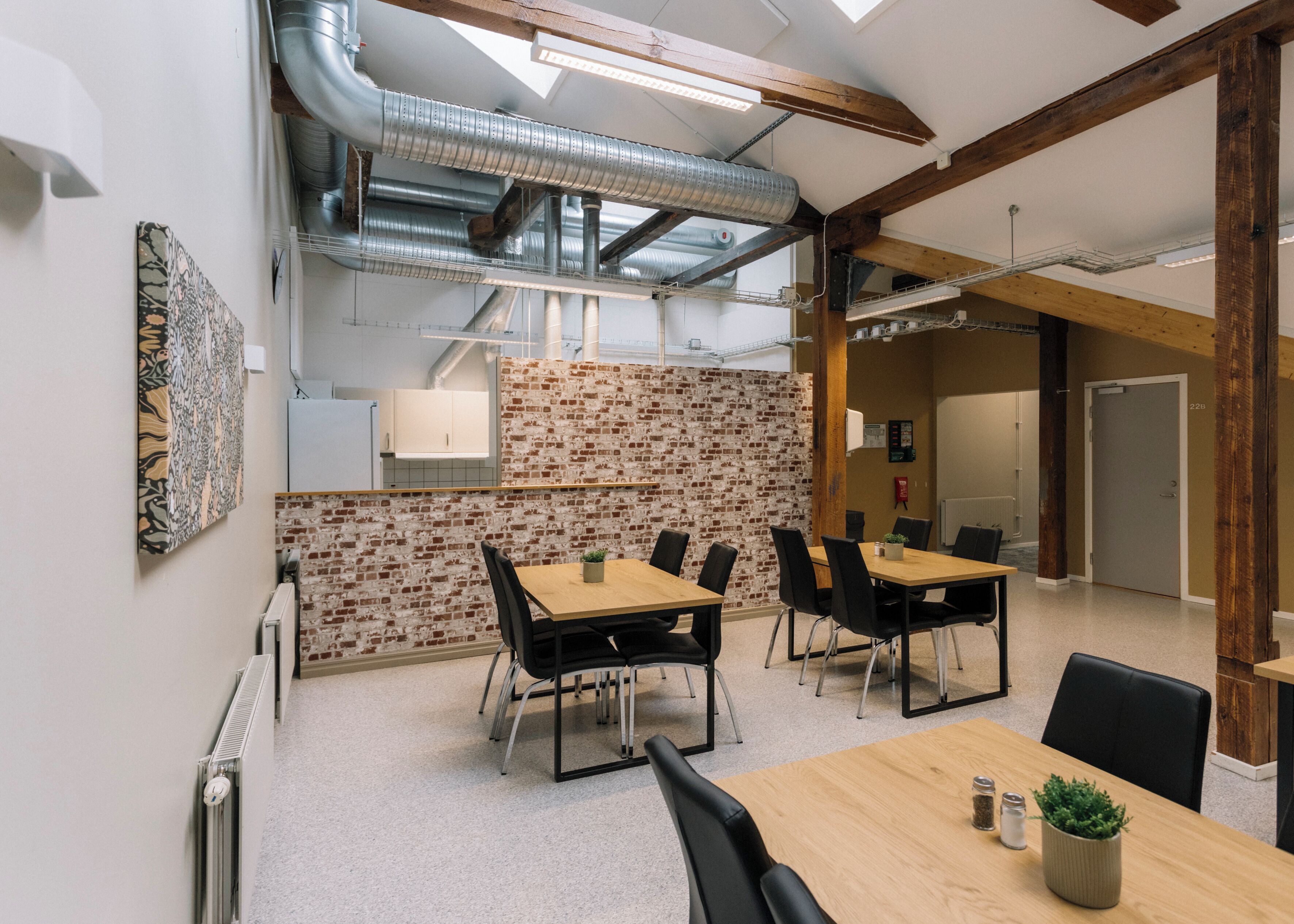 Shared fridge, microwave