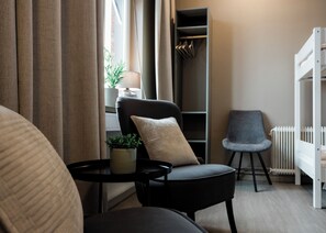 Quadruple Room, Multiple Beds | Desk, laptop workspace, blackout curtains, free WiFi - My Hostel Lidköping (Lidköping)