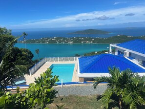 Pool - Caribbean Delight, exceptional views, charming 2 bedroom, 2 bath apartment.  (Saint Thomas)