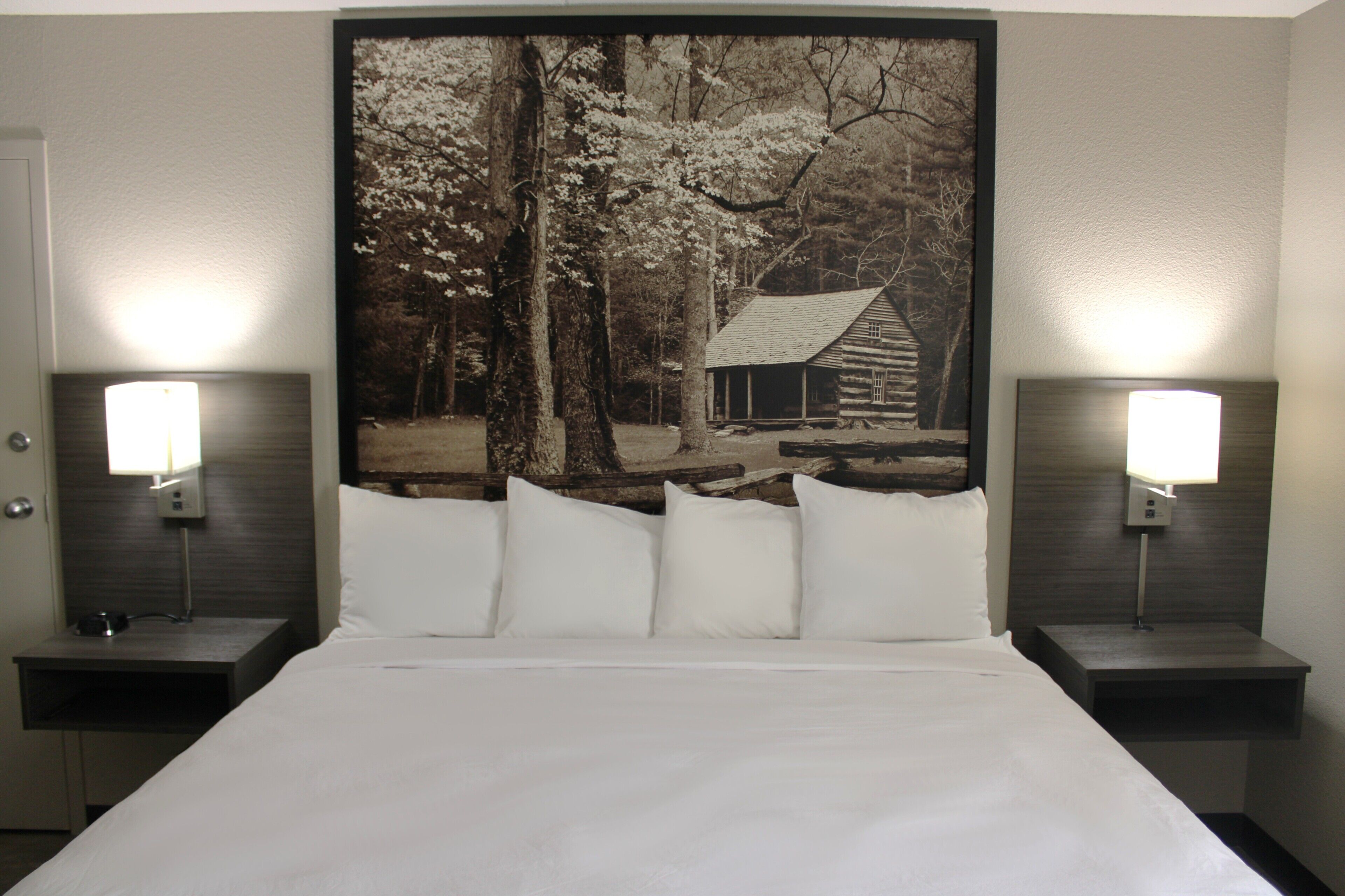 Chambre Simple, 1 très grand lit, accessible aux personnes à mobilité réduite (Guestroom)