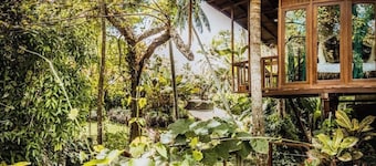 NEW: TREEHOUSE with private pool near YOGABARN ❤