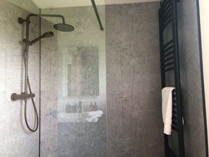 Hair dryer, towels