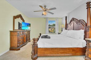 4 bedrooms, iron/ironing board, WiFi, bed sheets