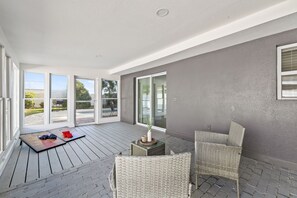 Terrace/patio - Sunny Palmetto Oasis: 4BR Home with Private Pool by RedAwning (Palmetto)