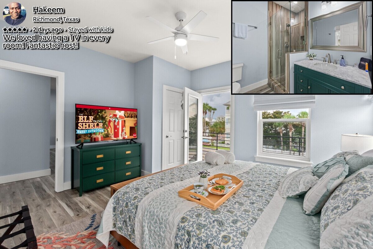 Photo 17 of #1 Destin home, Saltwater spa & pool, Beach@2min walk, Golf cart