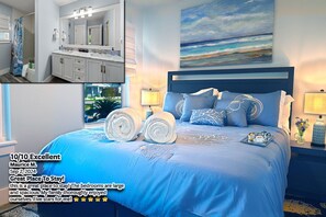10 bedrooms, desk, iron/ironing board, travel cot - #1 Destin home, Saltwater spa & pool, Beach@2min walk, Golf cart (Destin)