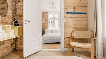 3 soverom, strykejern/-brett, reiseseng for barn og wi-fi