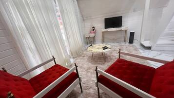 Deluxe-Chalet | Wohnbereich