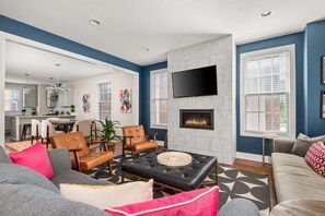 Smart TV, fireplace, offices