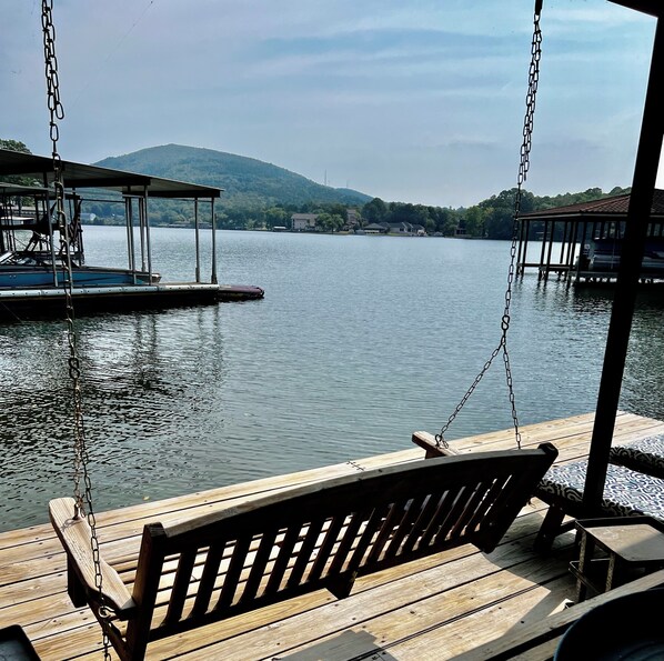 Uitzicht vanuit accommodatie