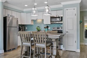 Fridge, microwave, oven, stovetop - Remodeled Waterfront Home with Heated Pool (New Port Richey)