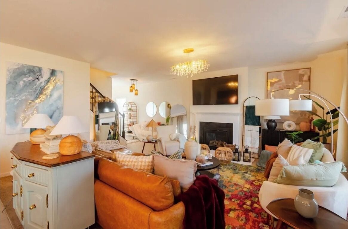 TV connectée, cheminée