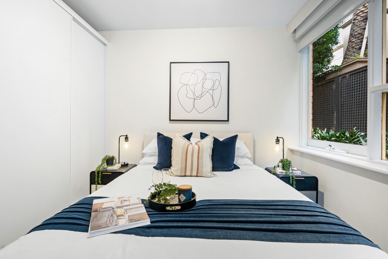 1 bedroom, desk, iron/ironing board, travel cot