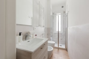Shower, hair dryer, bidet