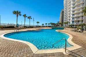 Una piscina riscaldata