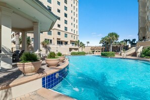 A heated pool