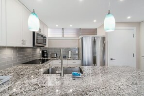 Fridge, microwave, stovetop, dishwasher - Opulent Remodel, Steps To Beach!  HSA206 (Kihei)