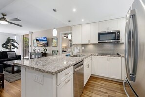 Fridge, microwave, stovetop, dishwasher - Opulent Remodel, Steps To Beach!  HSA206 (Kihei)