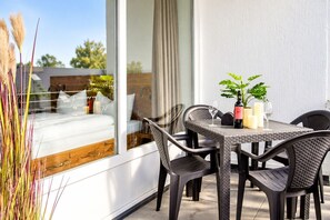 Outdoor dining - Studio-apartment 606 mit Balkon für bis zu 4 Personen - Smart Resorts Haus Brilliant (Winterberg)