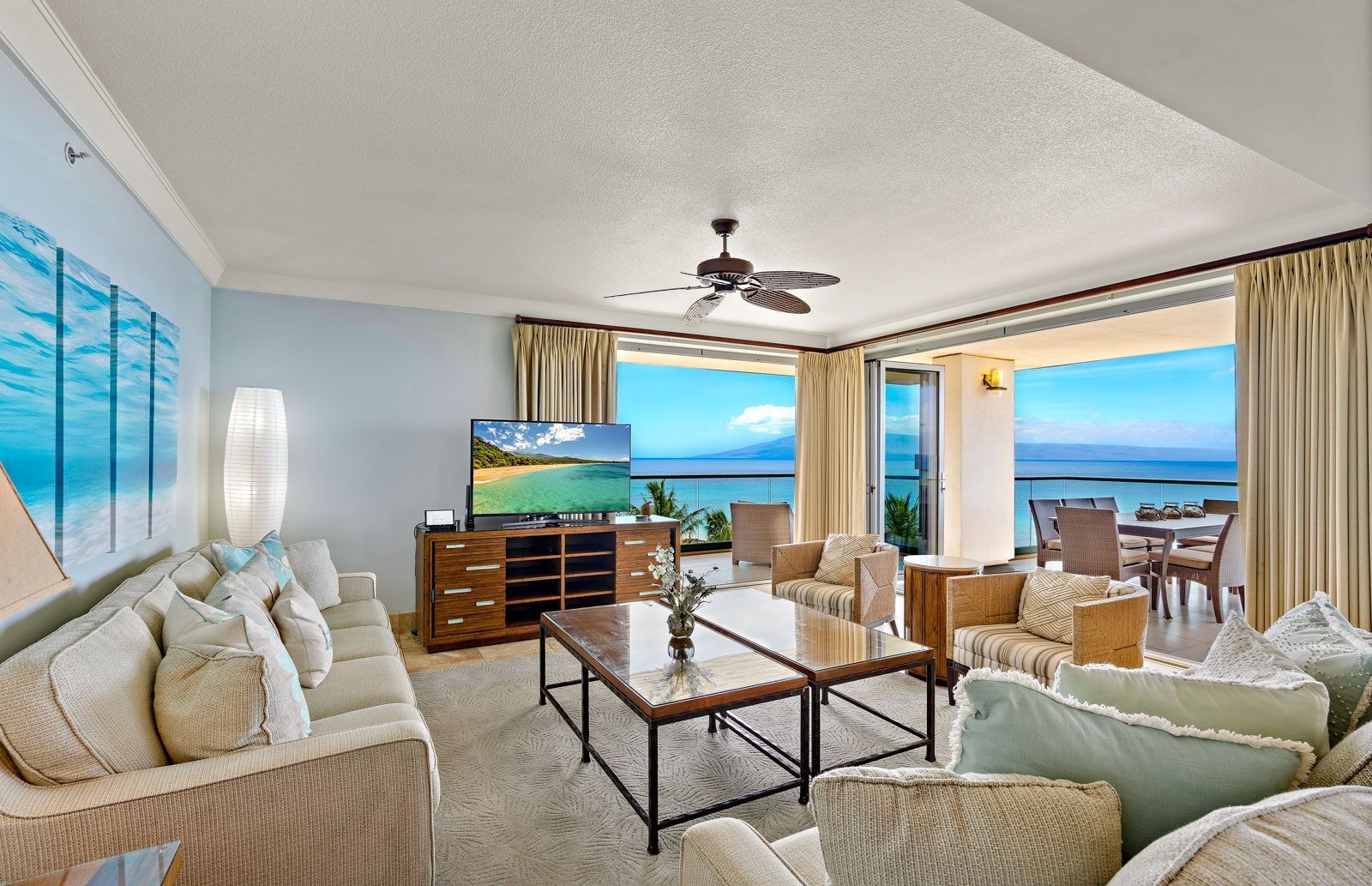 Fernseher, DVD-Player, Stereoanlage