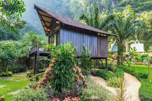 Earth Lodge | Terrace/patio