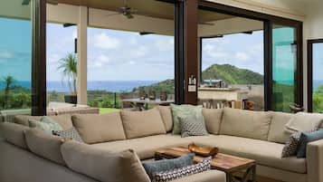 Älytelevisio, DVD-soitin, pöytätennispöytä, videokirjasto