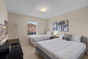 4 bedrooms, iron/ironing board, travel crib, WiFi