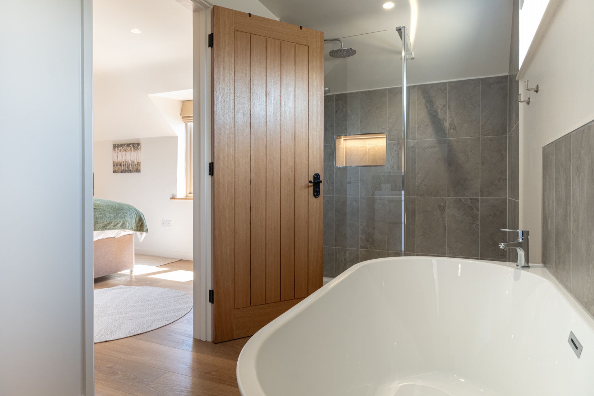 Een douche, een haardroger