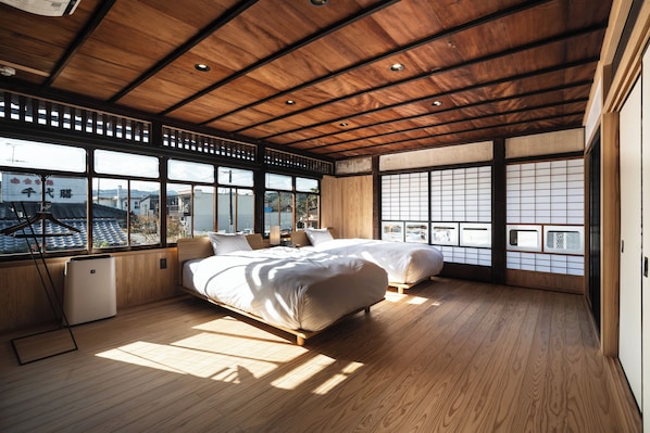 Deluxe Twin Room, Garden View | In-room safe, blackout curtains, free WiFi, bed sheets - NIPPONIA KOSA CANAL TOWN (Kosa)