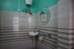 Eco-friendly toiletries, bidet, towels, soap