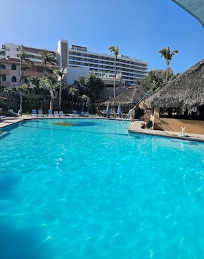 A heated pool