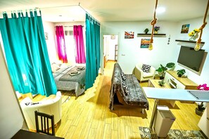 2 bedrooms, iron/ironing board, travel crib, WiFi