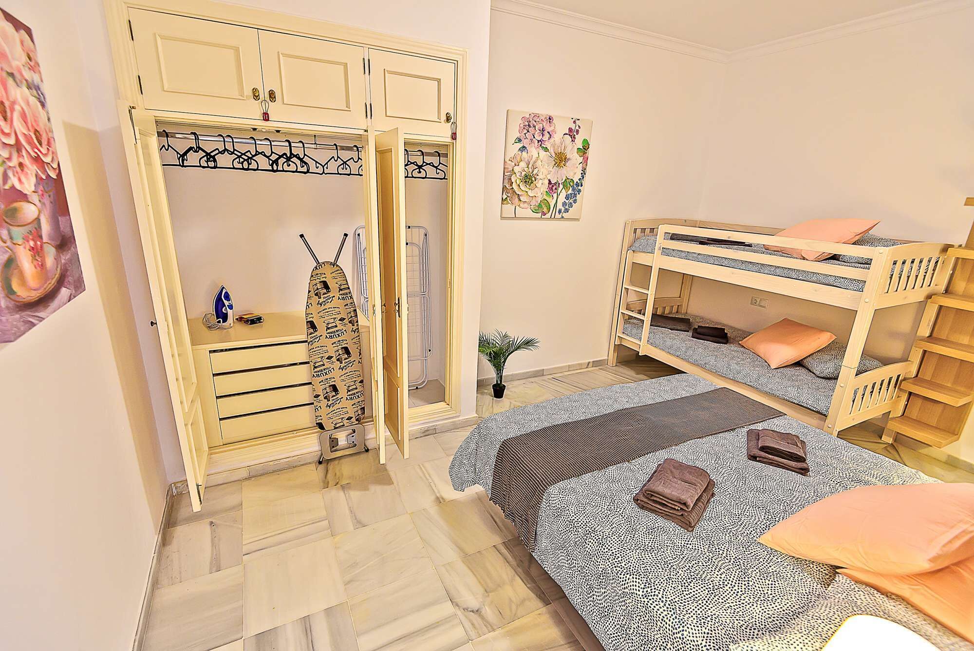 1 間睡房、熨斗/熨衫板、Wi-Fi、床單