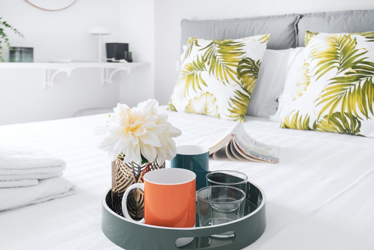 1 slaapkamer, een strijkplank/strijkijzer, wifi, beddengoed