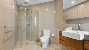 Shower, hair dryer