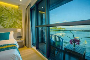 Deluxe Double Room, Balcony, Ocean View | In-room safe, desk, laptop workspace, soundproofing - Beach Hotel Guraidhoo (Guraidhoo)