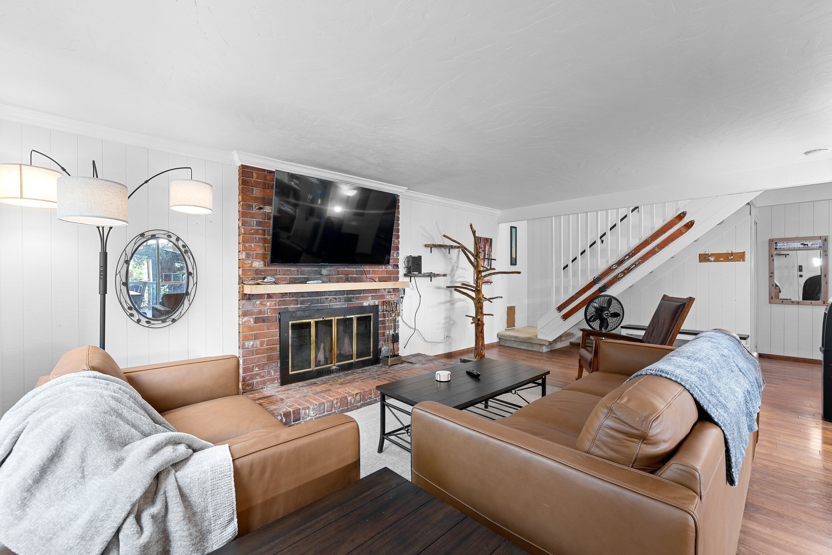 TV connectée, cheminée