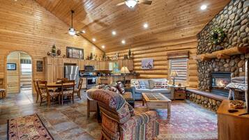 TV, fireplace, DVD player