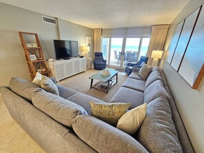 Smart TV, DVD player - Sandy Key 611:  3 BR/2 BA Perdido Key Beachfront Condo, On-Site Rental Office, Sleeps 8 (Pensacola)