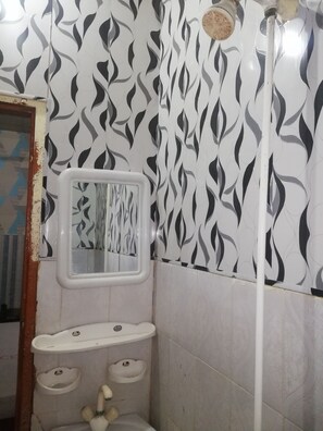 Ducha, toallas, jabón y papel higiénico