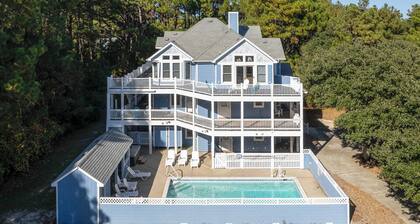 Angel's Retreat - Corolla Village, Steps to Beach Access, Pool, Cabana, Elevator, Pets, Open YR