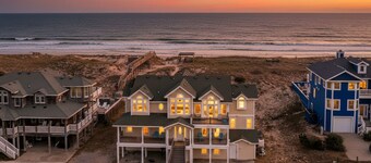 Sun King II - 4x4 Carova Beach, Oceanfront, Ocean View, Elevator, Pool, Hot Tub, Pets Ok