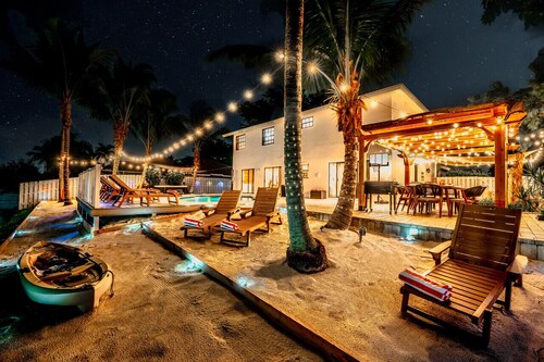 Waterfront Villa w/ Pool Game Room Cinema Spa