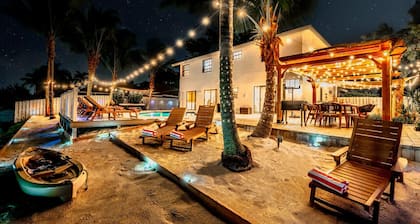 Waterfront Villa w/ Pool Game Room Cinema Spa