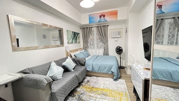 Desk, iron/ironing board, free WiFi, bed sheets