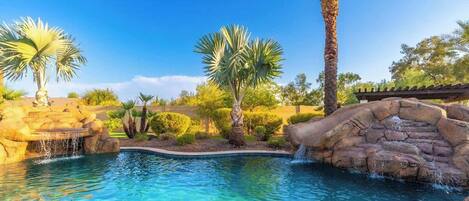 A heated pool