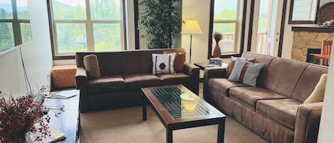 Téléviseur, foyer, lecteur de DVD, bureau