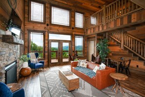 Smart TV, fireplace, video games, table football - Luxe Mountain Escape: Private Pool, Games, Hot Tub, & Cozy Fireplace (Sevierville)